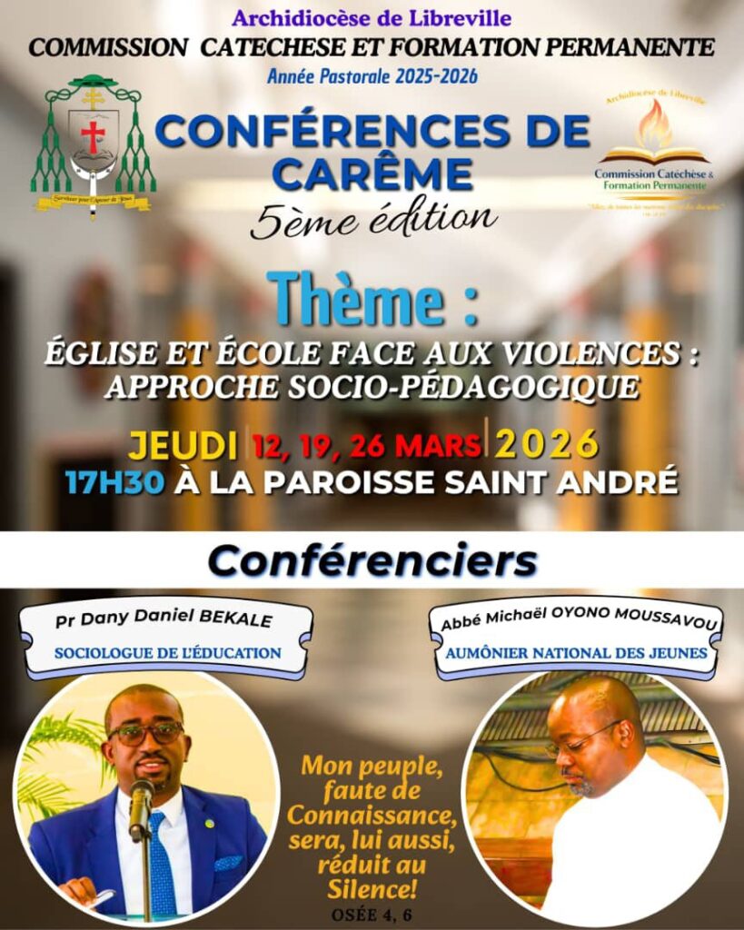 Organisation de la 5ᵉ édition des conférences de carême 2026