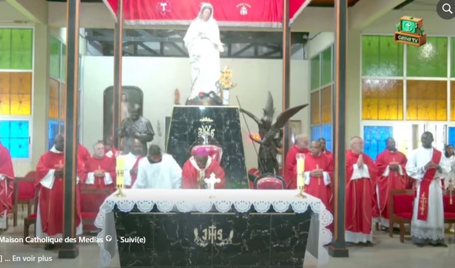 Célébration de la messe d’ordination diaconale au sanctuaire Notre-Dame du Gabon