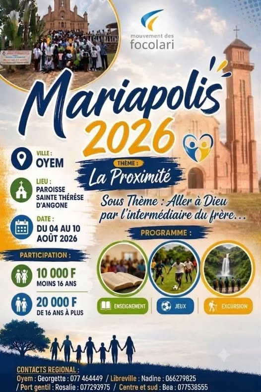 Ouverture de la Mariapolis dans le diocèse d&rsquo;Oyem