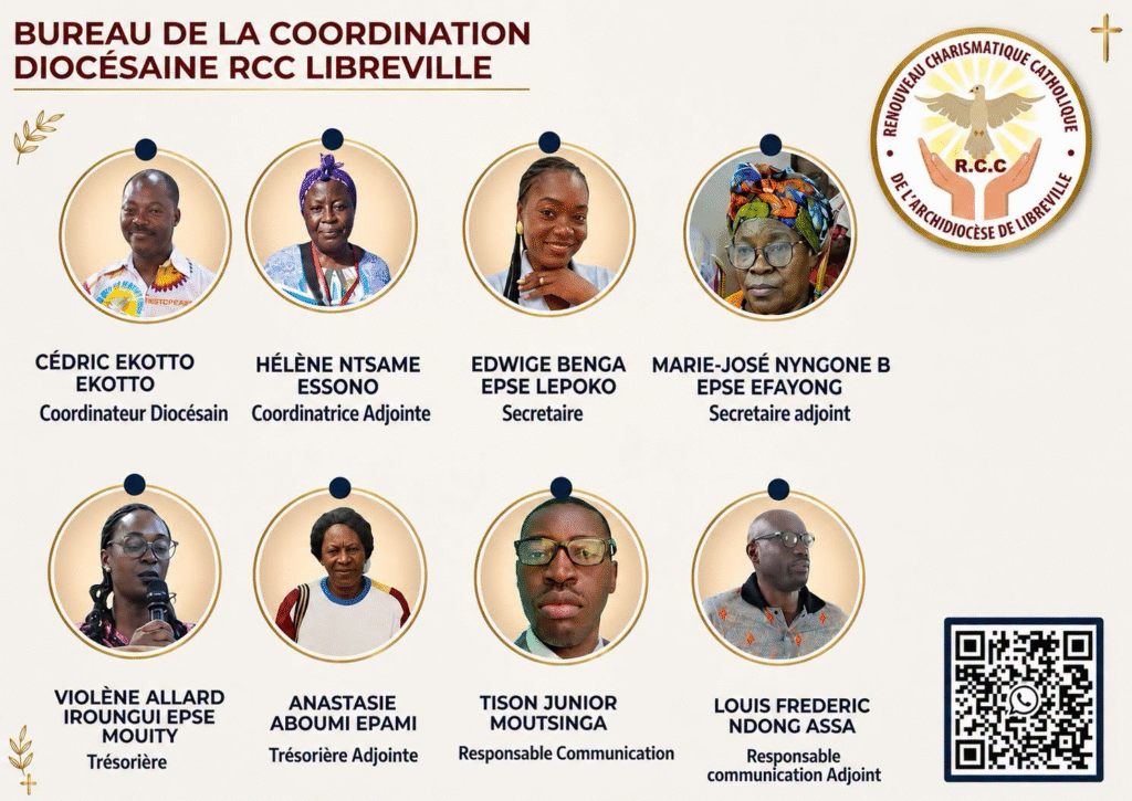 Nouveaux membres de la coordination diocésaine du renouveau charismatique catholique de Libreville